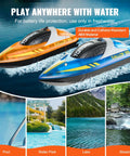Rad Two Pack Remote Control Boat for Pools and Lakes Night Racing LED RC Boat for Kids and Adults Fully Waterproof