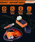 Ignition Trio Kit with CDI Box Ignition Coil and Spark Plug for GY6 50cc 125cc 150cc ATV Scooter Honda TRX70 TRX200 TRX250 CRF90 XR100R