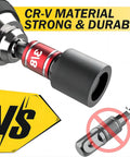 Impact Grade Driver Sockets Adapter Extension Kit Must Have 3Pcs 1/4 3/8 1/2 Universal Socket Adapters CR-V Material