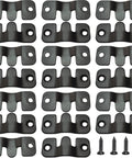 20 Pcs Black Flush Mount Z Clips Rock Solid Heavy Duty Picture Hangers 1.73 By 0.75 304 Stainless Steel With Screws Rust Proof headboard mount brackets
