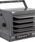 Space Saving Ceiling Mount Heater 7500 Watt 240V Hard Wired with Remote Control in gray finish for home garage workshop