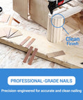 Premium 23 Gauge Pin Nails Three Quarter Inch Headless Galvanized Air Brads for clean nailing on wood projects.