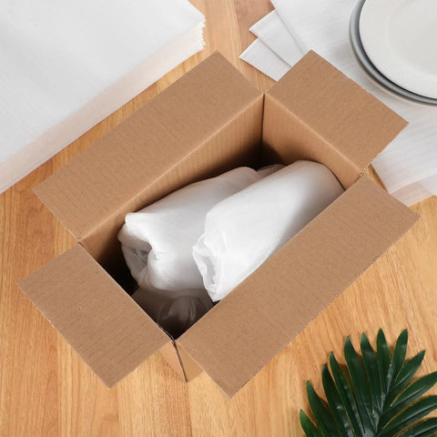 White EPE Foam Pouches 100 Count Lightweight Cushioning For Fragile Glassware And Ceramic Dishes Reusable Shock Absorbing Protective Wrapping