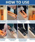 Step-by-step guide using Hidden Hinge Mortiser Template for 6 Inch Concealed Doors No Fuss Invisible Hinge Router Guide