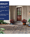 Get That Top Shelf Satin Shine With Five Gallons Of Heavy Duty Paver And Concrete Sealer Designed For Natural Stone And Outdoor Patios Featuring Advanced Polymers For Wicked Good Protection Against Water Oil And UV Damage A Made In Usa Beast Mode Shield, showcasing a sealed paver walkway.