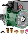 Hot Water Recirculating Pump 93W With NPT Three Quarters Inch Inlet And One Half Inch Adapter Stainless Steel Head visible