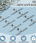 Heavy Duty Lawn Chair Webbing Clips Set, 100 Piece Galvanized Steel Clips For Chair Frame Repair And Sofa Webbing Replacement