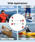 Inflatable Kayak Outriggers Stabilizers Kit With PVC Aluminum Construction Sidekick Arms For Kayaks And Canoes Easy Install