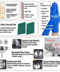 52 Pcs Resin 3D Printing Tool Kit With 304 Stainless Steel Filter Funnel Silicone Pad Scraper Tweezers And Cleaning Tools For Post Processing Model Removal Resin Recycling And Cleanup All In One Must Have components including gloves and emery pads.