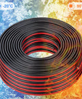 10 Gauge 2 Conductor Parallel Wire 100 Ft Tinned Copper With 0.254mm 105 Strand Per Conductor For Solar Panels against temperature backdrop