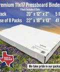 Mega 11x17 Poly Panel Report Binder Set With Metal Fasteners Six Pack for Large Format Documents packaging box