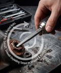 Premium Five Piece Straight Flute Screw Extractor Kit Crafted From Tough Carbon Steel For Stripped Damaged Fasteners Automotive Repair And DIY Jobs That Need Precision Without Ruining Threads. No. 3 extractor removing a rusted bolt
