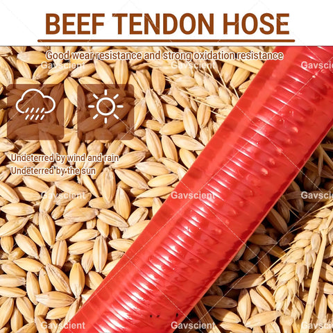 Red beef tendon hose on grains, for Beefy Portable Grain And Particle Conveyor With Electric Auger High Suction 2500W 1.5M