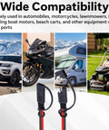 12 Gauge Quick Disconnect Polarized Wire Harness With 12 Inch Heavy Duty SAE Connector Two Pin Bullet Lead Cable Waterproof Caps For Motorcycle Car Tractor 12V Electrical System Built Tough visible with vehicles