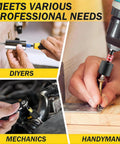 Impact Grade Driver Sockets Adapter Extension Kit with 105° Right Angle Drill Bit in use by DIYers, mechanics, handyman