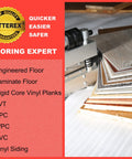 13 Inch Pro Laminate Floor Cutter with sample boards for VCT LVT SPC PVC LVP WPC rubber and rigid core vinyl plank.