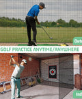 Heavy Duty Golf Batting Cage Net for Backyard Practice With Extra Striking Net Frame Not Included in outdoor and indoor settings
