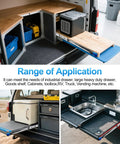 Heavy Duty 20 Inch Drawer Slides Full Extension Locking Ball Bearing Rails For Side Mount Cabinets 250 LB Load Capacity in van setup