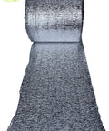 Reflective Insulation Roll 16 Inch By 50 Foot With 5mm Foam Core Radiant Barrier And Pure Aluminum Foil shown unrolled