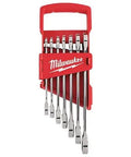 Tough Milwaukee 7-Piece SAE 12-Point Ratcheting Wrench Set