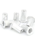 100 Pcs Aluminum Rivet Nuts M3 Flat Head Pull Rivet Nut Assortment Kit Pro Grade In Plastic Box For Metal Panels, Automotive, Aviation, And Rail Applications For DIY Projects, Marine, Industrial, And Workshop Use