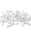 100 Pcs Aluminum Rivet Nuts M3 Flat Head Pull Rivet Nut Assortment Kit Pro Grade In Plastic Box For Metal Panels, Automotive, Aviation