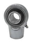 Front view of UCECH202-10NP 10-Pack 5/8 in Hanger Bearing Set-Screw, Nickel-Plated Cast Iron Housing, Sealed Ball Bearing Insert.