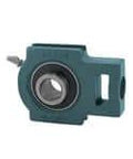 Single 55mm heavy-duty set-screw take-up unit for mounted shafts, cast iron housing with sealed ball bearing, UCT311 style