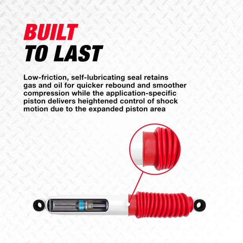 RS5000X RS55373 Suspension Shock Absorber For Dodge Ram 1500 2002 To 2005 cross-section view showing piston and seal.