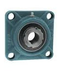 Front view of 1-1/2 in (38.1 mm) Medium-Wide Concentric Adapter UKFX09+HE2309 with Sealed Ball Bearing Insert, 4-Bolt FX09 Cast Iron Flange Housing