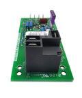 Upgraded Furnace Fan Circuit Board Replacement For PCBFM103S With Time Delay And 3 Amp Fuse, front view, showing components and layout.