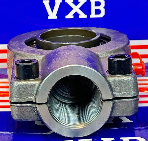 Front view of GIHN-K16LO Spherical Rod End - Weld-On Shank - Locking Plain Bearing showing threaded opening.