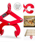 Heavy Duty 2 Ton Pallet Puller With Extra Wide 8 Inch Jaw Opening Steel Single Scissor Pallet Grabber for wooden pallets