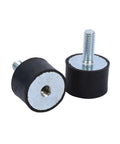 4 pcs rubber shock absorber anti vibration silentblock bobbins M8 size heavy duty built tough mechanical vibration damping mounts
