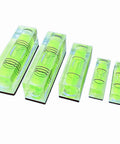 Magnetic Square Bubble Level Set Of 5 Pieces With 29mm 40mm And 52mm Levels For Quick Layouts And Precise Measurements In Carpentry And DIY Projects