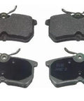 Ford Windstar 1998 Front MX601 Disc Brake Pad Set for Ford Windstar, semi-metallic friction material, top view of pads.