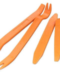 Auto Trim Removal Tool Kit Set With Four Thick Plastic Auto Clip Panel Pry Tools For Car Dash And Radio Installation