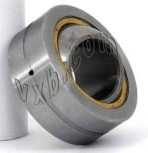 PB22 Spherical Plain Bearing 22x50x20/28 Miniature Plain Bearing side view showing copper alloy bushing