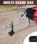 Heavy Duty Rubber Wheel Dock For Trailer Tongue Jacks 8 To 10 Inch Casters Caster Chock For RV Camper Boat Cargo Gear Easy To Store And Transport Built To Last Black 1 Pack