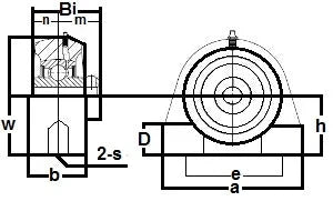 SSUCPAS208-40mm Stainless Steel Tapped Base 40mm Mounted Bearing - Buy Bearings online - Fast US Shipping