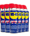 WD-40 multi-use lubricant spray pack of 6 with smart straw