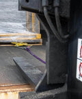 Heavy Duty Double Scissor Pallet Puller For Easy Pallet Moving, 4 Inch Jaw Opening, 5000 Lb Capacity in use on truck floor